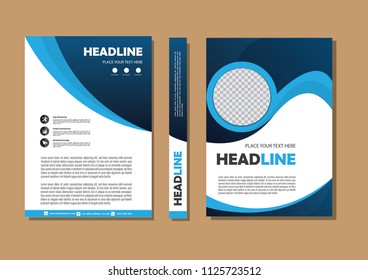 Business abstract vector template. Brochure design, cover modern layout, annual report, poster, flyer in A4 with colorful triangles, geometric shapes for tech, science, market with light background