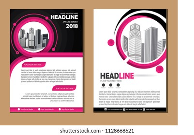 Business abstract vector template. Brochure design, cover modern layout, annual report, poster, flyer in A4 with colorful triangles, geometric shapes for tech, science, market with light background