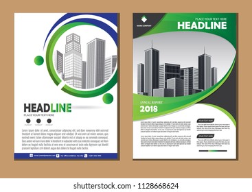 Business abstract vector template. Brochure design, cover modern layout, annual report, poster, flyer in A4 with colorful triangles, geometric shapes for tech, science, market with light background