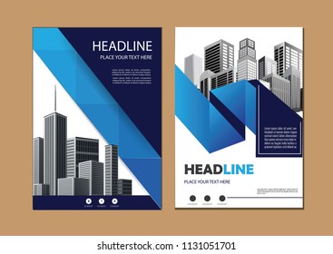Business abstract vector template. Brochure design, cover modern layout, annual report, poster, flyer in A4 with colorful triangles, geometric shapes for tech, science, market with light background