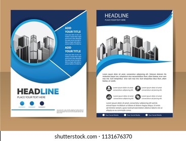 Business abstract vector template. Brochure design, cover modern layout, annual report, poster, flyer in A4 with colorful triangles, geometric shapes for tech, science, market with light background
