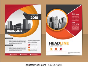 Business abstract vector template. Brochure design, cover modern layout, annual report, poster, flyer in A4 with colorful triangles, geometric shapes for tech, science, market with light background