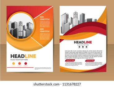 Business abstract vector template. Brochure design, cover modern layout, annual report, poster, flyer in A4 with colorful triangles, geometric shapes for tech, science, market with light background