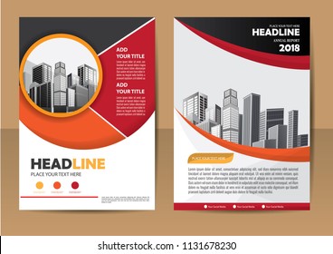 Business abstract vector template. Brochure design, cover modern layout, annual report, poster, flyer in A4 with colorful triangles, geometric shapes for tech, science, market with light background