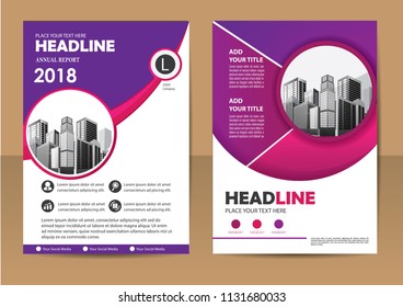 Business abstract vector template. Brochure design, cover modern layout, annual report, poster, flyer in A4 with colorful triangles, geometric shapes for tech, science, market with light background