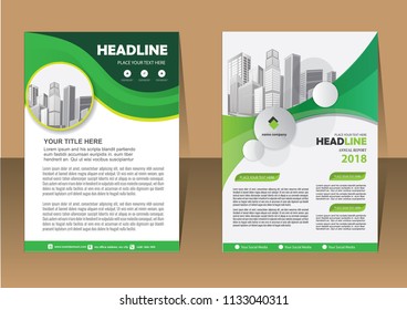Business abstract vector template. Brochure design, cover modern layout, annual report, poster, flyer in A4 with colorful triangles, geometric shapes for tech, science, market with light background
