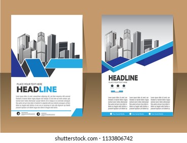 Business abstract vector template. Brochure design, cover modern layout, annual report, poster, flyer in A4 with colorful triangles, geometric shapes for tech, science, market with light background