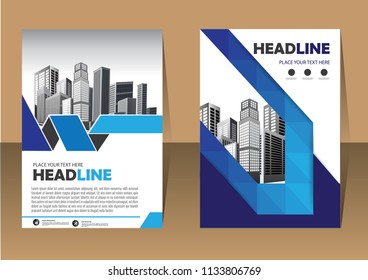 Business abstract vector template. Brochure design, cover modern layout, annual report, poster, flyer in A4 with colorful triangles, geometric shapes for tech, science, market with light background