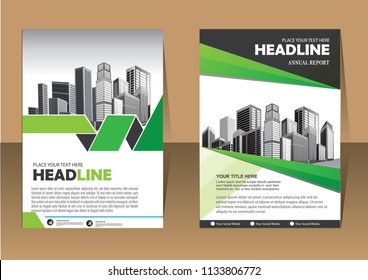 Business abstract vector template. Brochure design, cover modern layout, annual report, poster, flyer in A4 with colorful triangles, geometric shapes for tech, science, market with light background