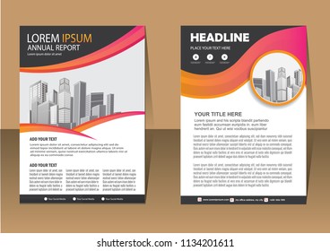 Business abstract vector template. Brochure design, cover modern layout, annual report, poster, flyer in A4 with colorful triangles, geometric shapes for tech, science, market with light background