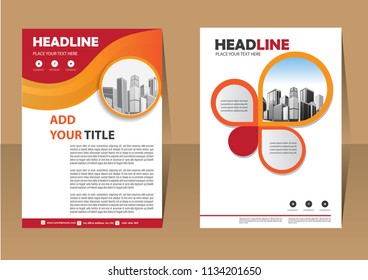 Business abstract vector template. Brochure design, cover modern layout, annual report, poster, flyer in A4 with colorful triangles, geometric shapes for tech, science, market with light background