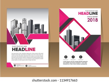Business abstract vector template. Brochure design, cover modern layout, annual report, poster, flyer in A4 with colorful triangles, geometric shapes for tech, science, market with light background