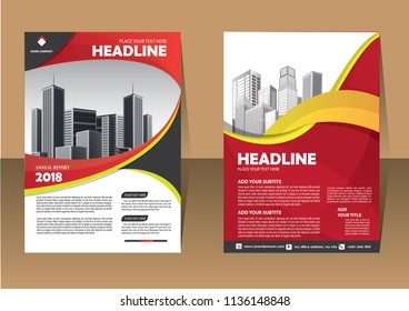 Business abstract vector template. Brochure design, cover modern layout, annual report, poster, flyer in A4 with colorful triangles, geometric shapes for tech, science, market with light background