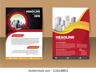 Business abstract vector template. Brochure design, cover modern layout, annual report, poster, flyer in A4 with colorful triangles, geometric shapes for tech, science, market with light background
