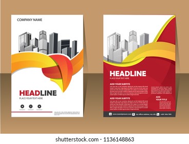 Business abstract vector template. Brochure design, cover modern layout, annual report, poster, flyer in A4 with colorful triangles, geometric shapes for tech, science, market with light background