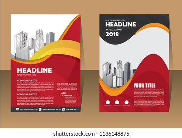 Business abstract vector template. Brochure design, cover modern layout, annual report, poster, flyer in A4 with colorful triangles, geometric shapes for tech, science, market with light background