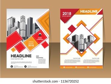 Business abstract vector template. Brochure design, cover modern layout, annual report, poster, flyer in A4 with colorful triangles, geometric shapes for tech, science, market with light background