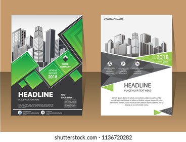 Business abstract vector template. Brochure design, cover modern layout, annual report, poster, flyer in A4 with colorful triangles, geometric shapes for tech, science, market with light background