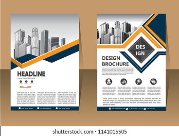 Business abstract vector template. Brochure design, cover modern layout, annual report, poster, flyer in A4 with colorful triangles, geometric shapes for tech, science, market with light background