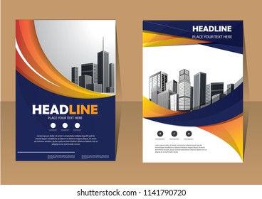 Business abstract vector template. Brochure design, cover modern layout, annual report, poster, flyer in A4 with colorful triangles, geometric shapes for tech, science, market with light background