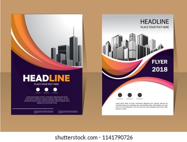 Business abstract vector template. Brochure design, cover modern layout, annual report, poster, flyer in A4 with colorful triangles, geometric shapes for tech, science, market with light background