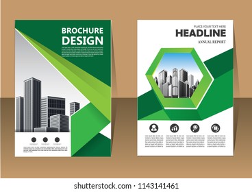 Business abstract vector template. Brochure design, cover modern layout, annual report, poster, flyer in A4 with colorful triangles, geometric shapes for tech, science, market with light background
