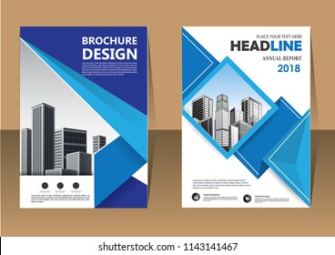 Business abstract vector template. Brochure design, cover modern layout, annual report, poster, flyer in A4 with colorful triangles, geometric shapes for tech, science, market with light background