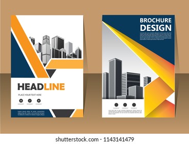 Business abstract vector template. Brochure design, cover modern layout, annual report, poster, flyer in A4 with colorful triangles, geometric shapes for tech, science, market with light background