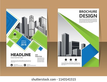 Business abstract vector template. Brochure design, cover modern layout, annual report, poster, flyer in A4 with colorful triangles, geometric shapes for tech, science, market with light background