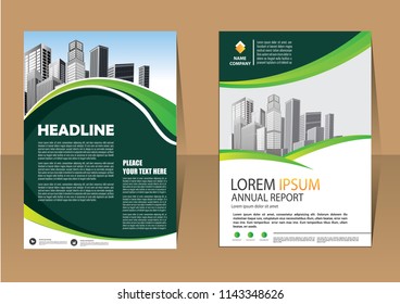 Business abstract vector template. Brochure design, cover modern layout, annual report, poster, flyer in A4 with colorful triangles, geometric shapes for tech, science, market with light background