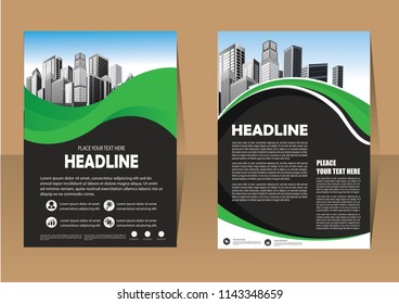 Business abstract vector template. Brochure design, cover modern layout, annual report, poster, flyer in A4 with colorful triangles, geometric shapes for tech, science, market with light background