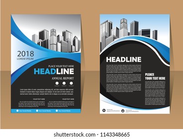 Business abstract vector template. Brochure design, cover modern layout, annual report, poster, flyer in A4 with colorful triangles, geometric shapes for tech, science, market with light background