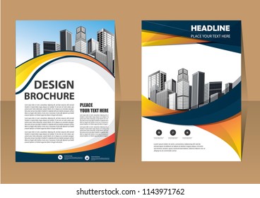 Business abstract vector template. Brochure design, cover modern layout, annual report, poster, flyer in A4 with colorful triangles, geometric shapes for tech, science, market with light background
