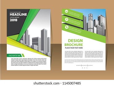 Business abstract vector template. Brochure design, cover modern layout, annual report, poster, flyer in A4 with colorful triangles, geometric shapes for tech, science, market with light background