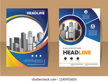 Business abstract vector template. Brochure design, cover modern layout, annual report, poster, flyer in A4 with colorful triangles, geometric shapes for tech, science, market with light background