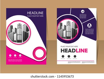 Business abstract vector template. Brochure design, cover modern layout, annual report, poster, flyer in A4 with colorful triangles, geometric shapes for tech, science, market with light background