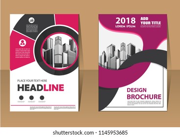 Business abstract vector template. Brochure design, cover modern layout, annual report, poster, flyer in A4 with colorful triangles, geometric shapes for tech, science, market with light background
