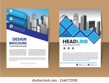 Business abstract vector template. Brochure design, cover modern layout, annual report, poster, flyer in A4 with colorful triangles, geometric shapes for tech, science, market with light background