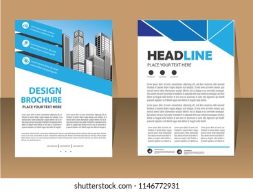 Business abstract vector template. Brochure design, cover modern layout, annual report, poster, flyer in A4 with colorful triangles, geometric shapes for tech, science, market with light background
