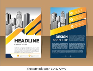 Business abstract vector template. Brochure design, cover modern layout, annual report, poster, flyer in A4 with colorful triangles, geometric shapes for tech, science, market with light background
