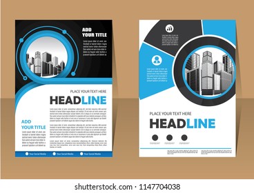 Business abstract vector template. Brochure design, cover modern layout, annual report, poster, flyer in A4 with colorful triangles, geometric shapes for tech, science, market with light background