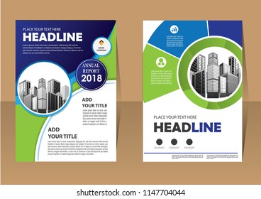Business abstract vector template. Brochure design, cover modern layout, annual report, poster, flyer in A4 with colorful triangles, geometric shapes for tech, science, market with light background