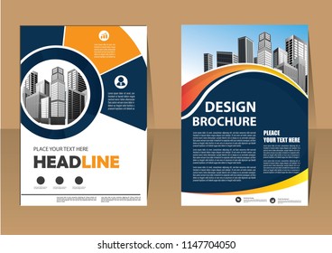 Business abstract vector template. Brochure design, cover modern layout, annual report, poster, flyer in A4 with colorful triangles, geometric shapes for tech, science, market with light background