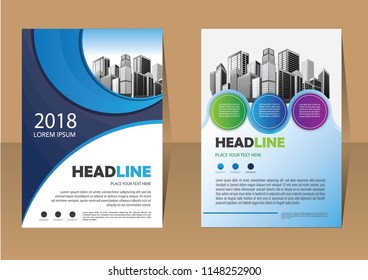 Business abstract vector template. Brochure design, cover modern layout, annual report, poster, flyer in A4 with colorful triangles, geometric shapes for tech, science, market with light background