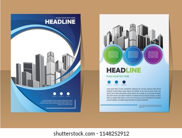 Business abstract vector template. Brochure design, cover modern layout, annual report, poster, flyer in A4 with colorful triangles, geometric shapes for tech, science, market with light background