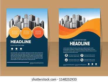 Business abstract vector template. Brochure design, cover modern layout, annual report, poster, flyer in A4 with colorful triangles, geometric shapes for tech, science, market with light background