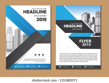 Business abstract vector template. Brochure design, cover modern layout, annual report, poster, flyer in A4 with colorful triangles, geometric shapes for tech, science, market with light background