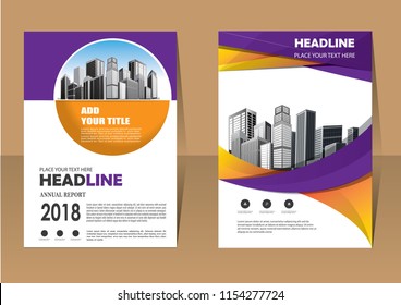 Business abstract vector template. Brochure design, cover modern layout, annual report, poster, flyer in A4 with colorful triangles, geometric shapes for tech, science, market with light background