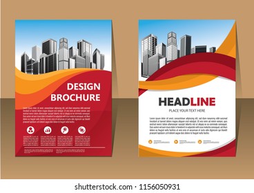 Business abstract vector template. Brochure design, cover modern layout, annual report, poster, flyer in A4 with colorful triangles, geometric shapes for tech, science, market with light background