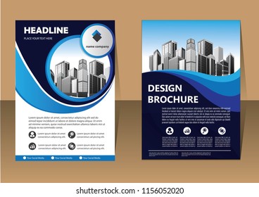 Business abstract vector template. Brochure design, cover modern layout, annual report, poster, flyer in A4 with colorful triangles, geometric shapes for tech, science, market with light background